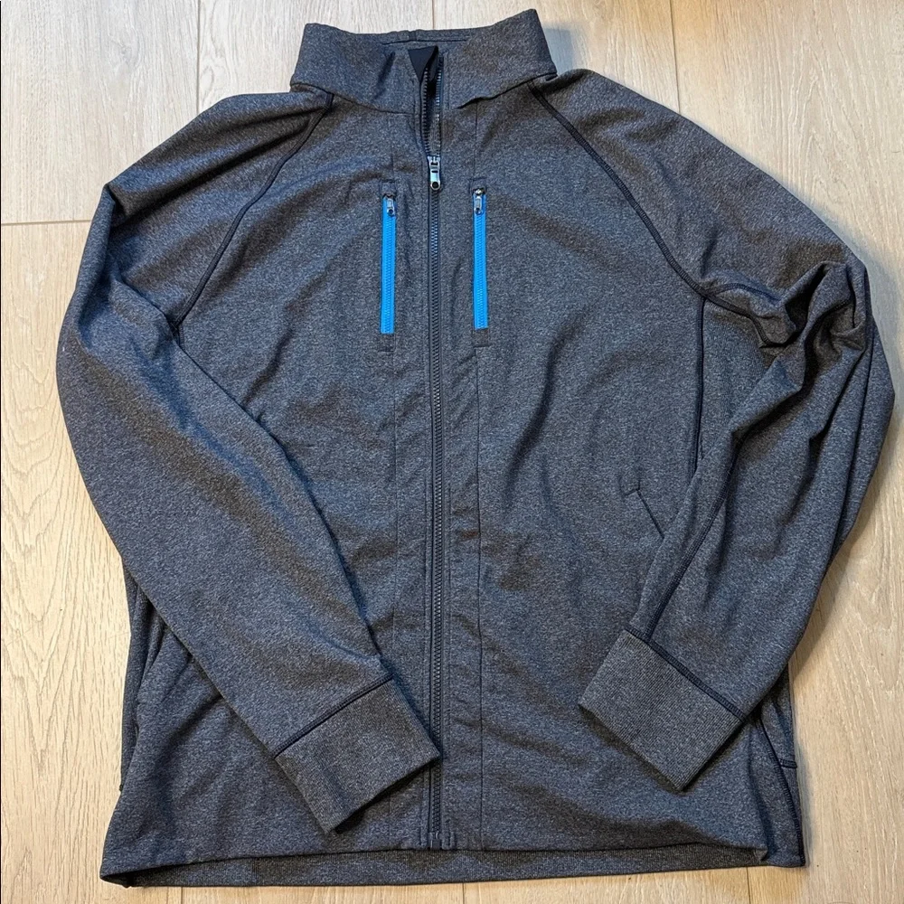 Lululemon Mens Shift Jacket heathered black/ cornflower XXL - Picture 4 of 6